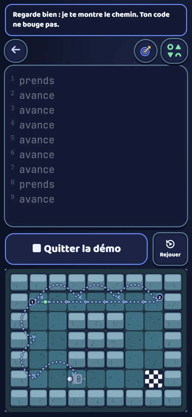Observer : capture du jeu